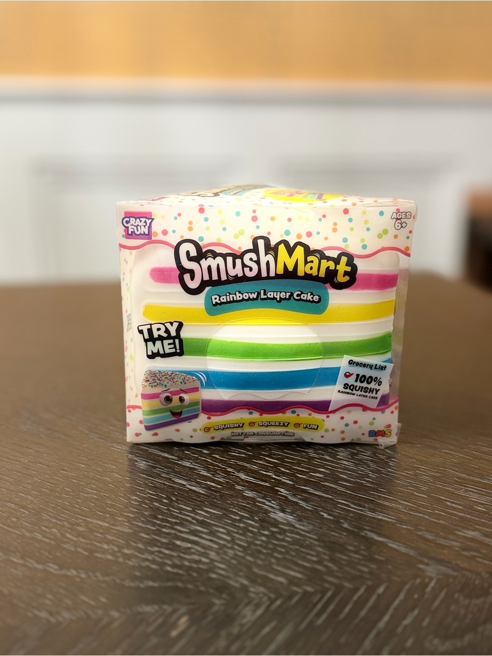 RMS Crazy Fun Rainbow Layer Cake Squishy Fidget Toy